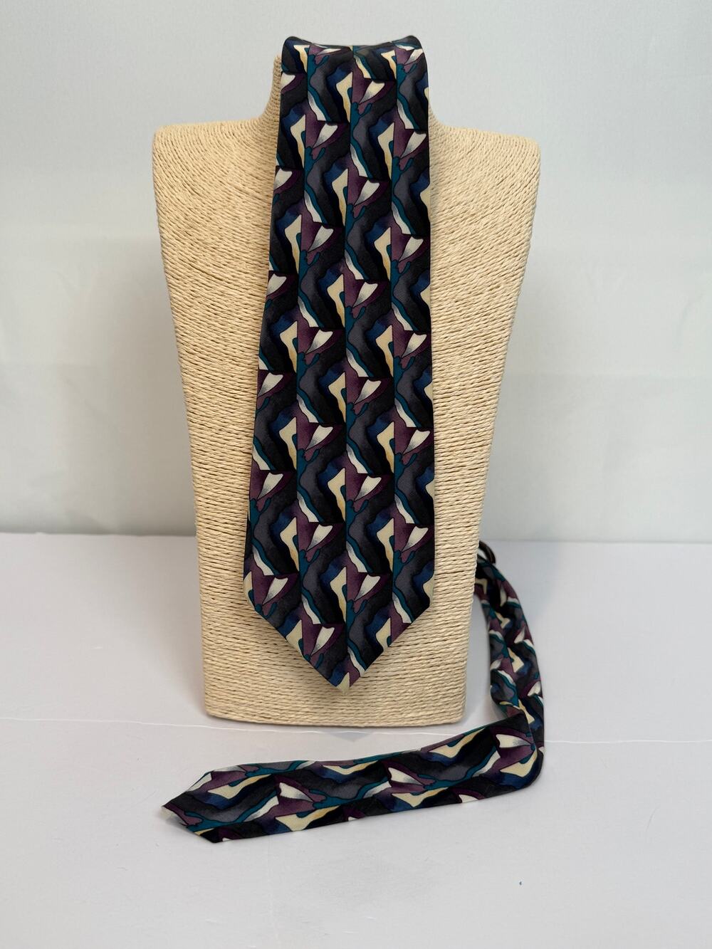 J Garcia Butterfly Study Collection Nine Silk Tie X Long Vintage Grateful Dead